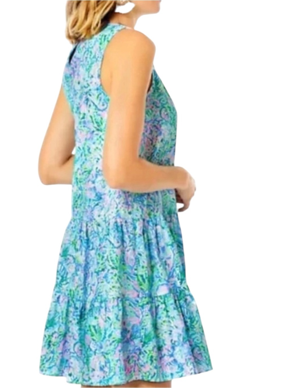 NWT Lilly Pulitzer Trina Dress Surf Blue Soleil It On Me Size Extra Small - Picture 3 of 6